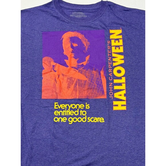 Halloween Michael Myers T-Shirt Mens Medium Purple Horror‎ Movie John Carpenter - Picture 5 of 7